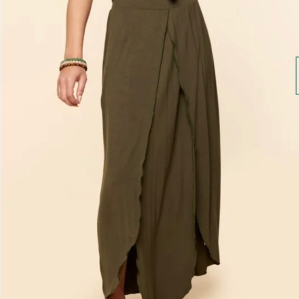 Green Earthbound Maxi Skirt